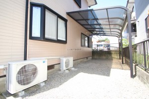 大きなテラス屋根