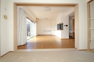 和室から